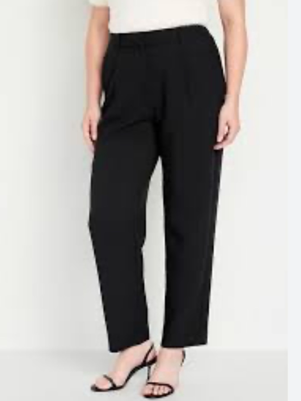 NWT Old Navy Extra High-Waisted Taylor Trouser Straight Pants Black Size Large